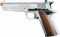 M1911 .45 Chrome- Front Firing Blank Replica Gun