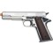 Front Firing M1911 Nickel .45 Government Automatic Blank Firing Pistol