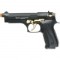 Jackal Full Automatic Front Firing Blank Gun - Black/Gold